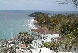 hotel and coastline